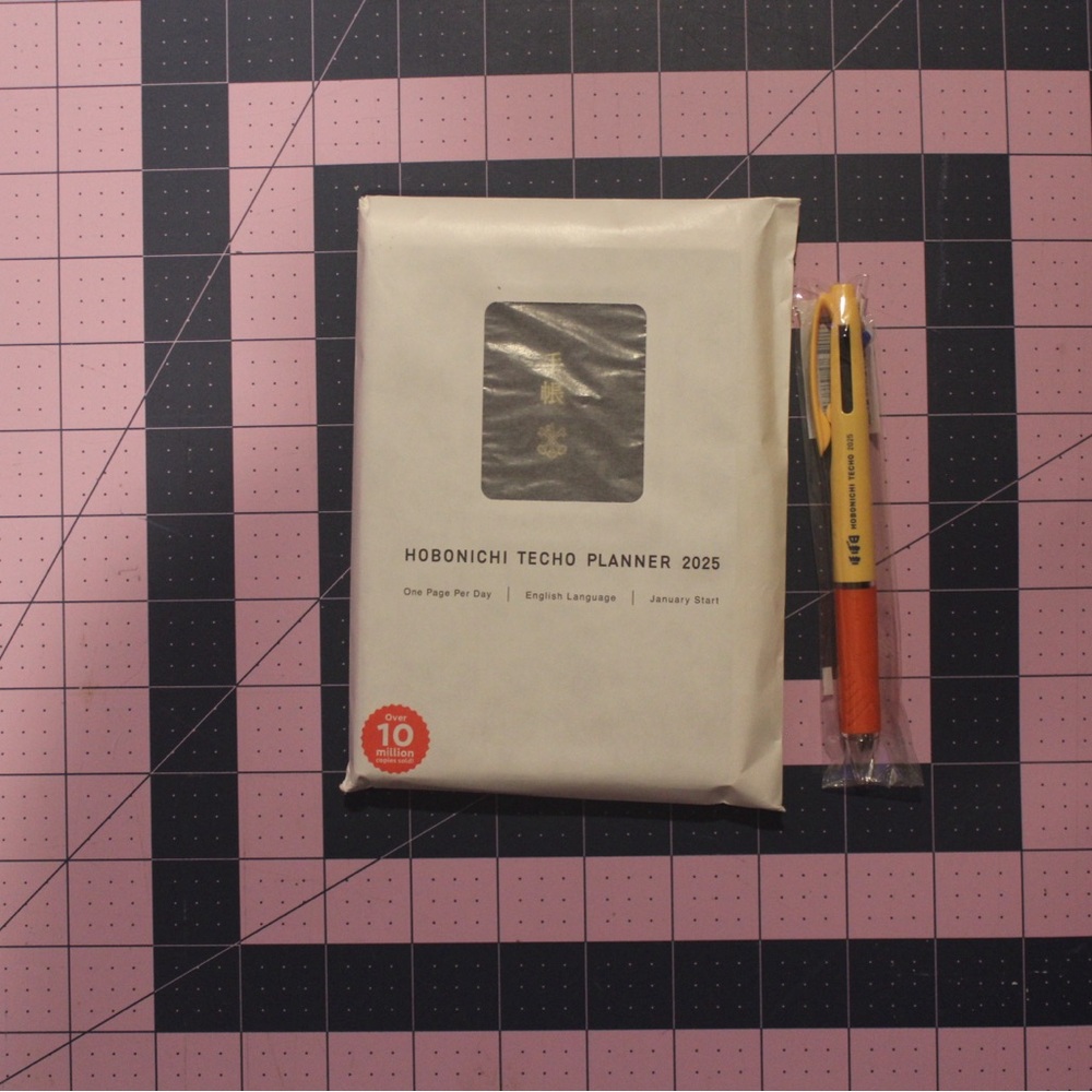 2025 Hobonichi Techo Planner with pen